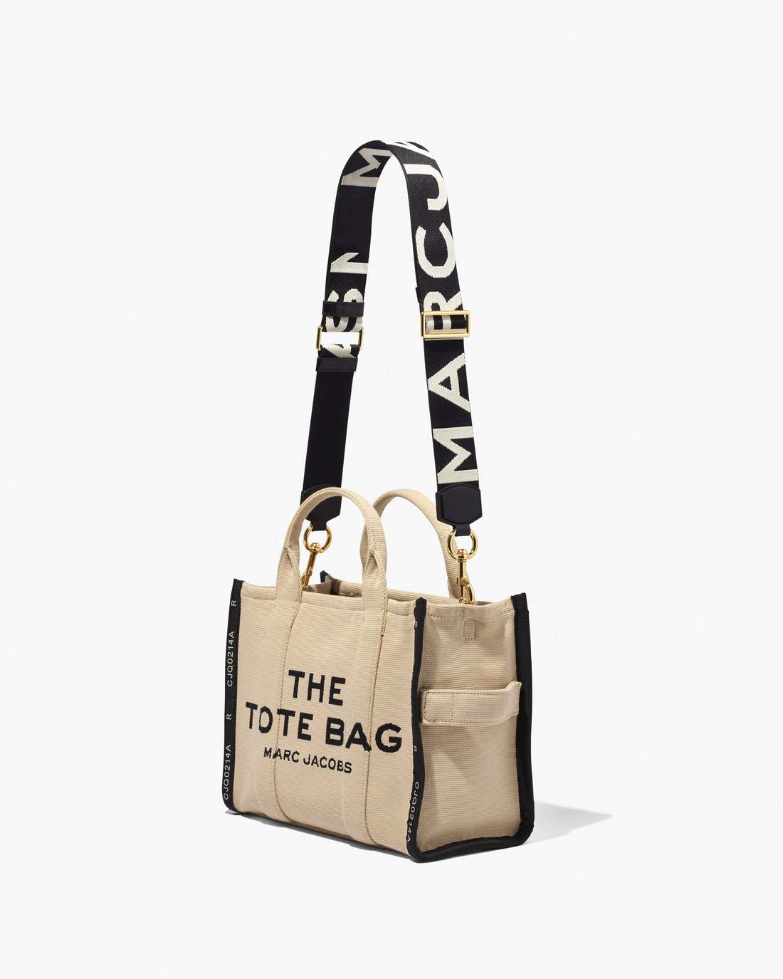 Marc Jacobs Trusted | The Logo Webbing Strap Black/White