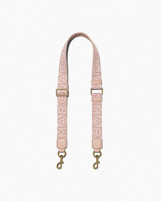 Marc Jacobs Classic | The Thin Outline Logo Webbing Strap Rose Multi