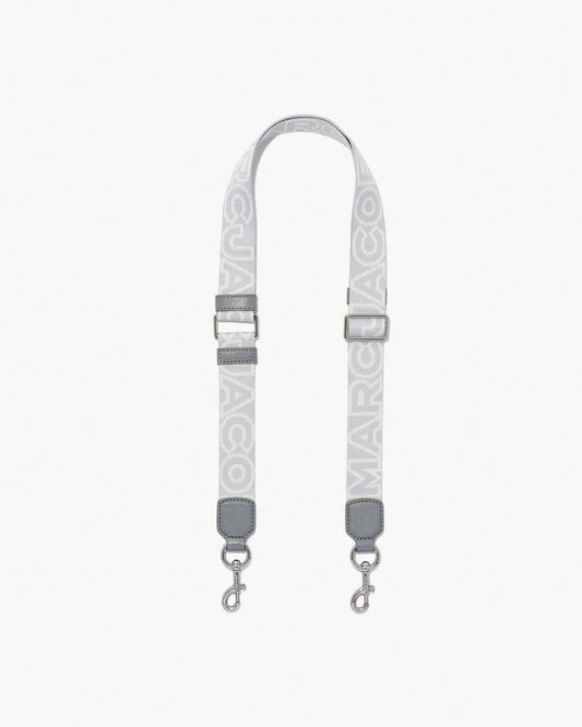 Marc Jacobs Special Offer | The Thin Outline Logo Webbing Strap Wolf Grey Multi