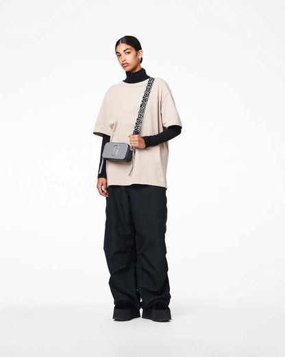 Marc Jacobs Featured | The Thin Outline Logo Webbing Strap Black/Silver