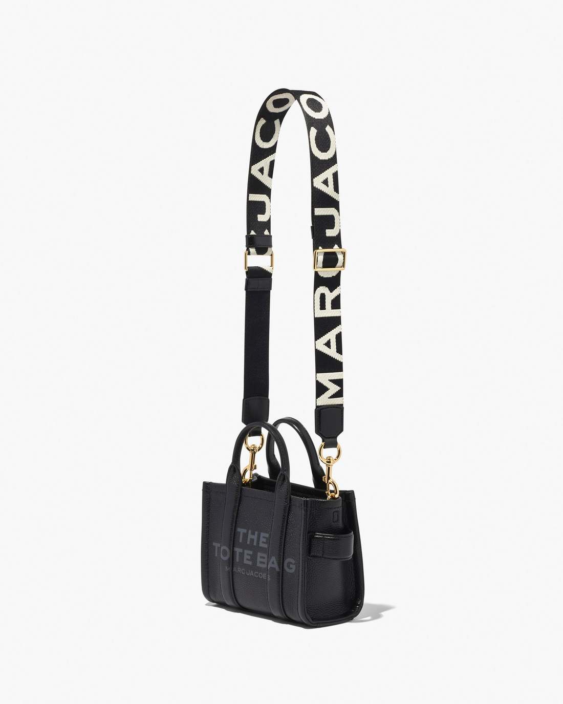 Marc Jacobs Featured | The Thin Logo Webbing Strap Black/White