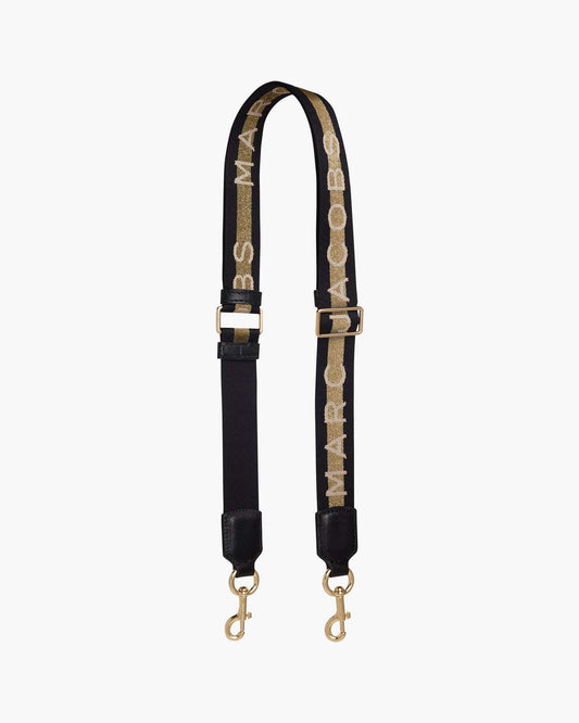 Marc Jacobs Best Seller | The Logo Webbing Strap Slim Gold Multi