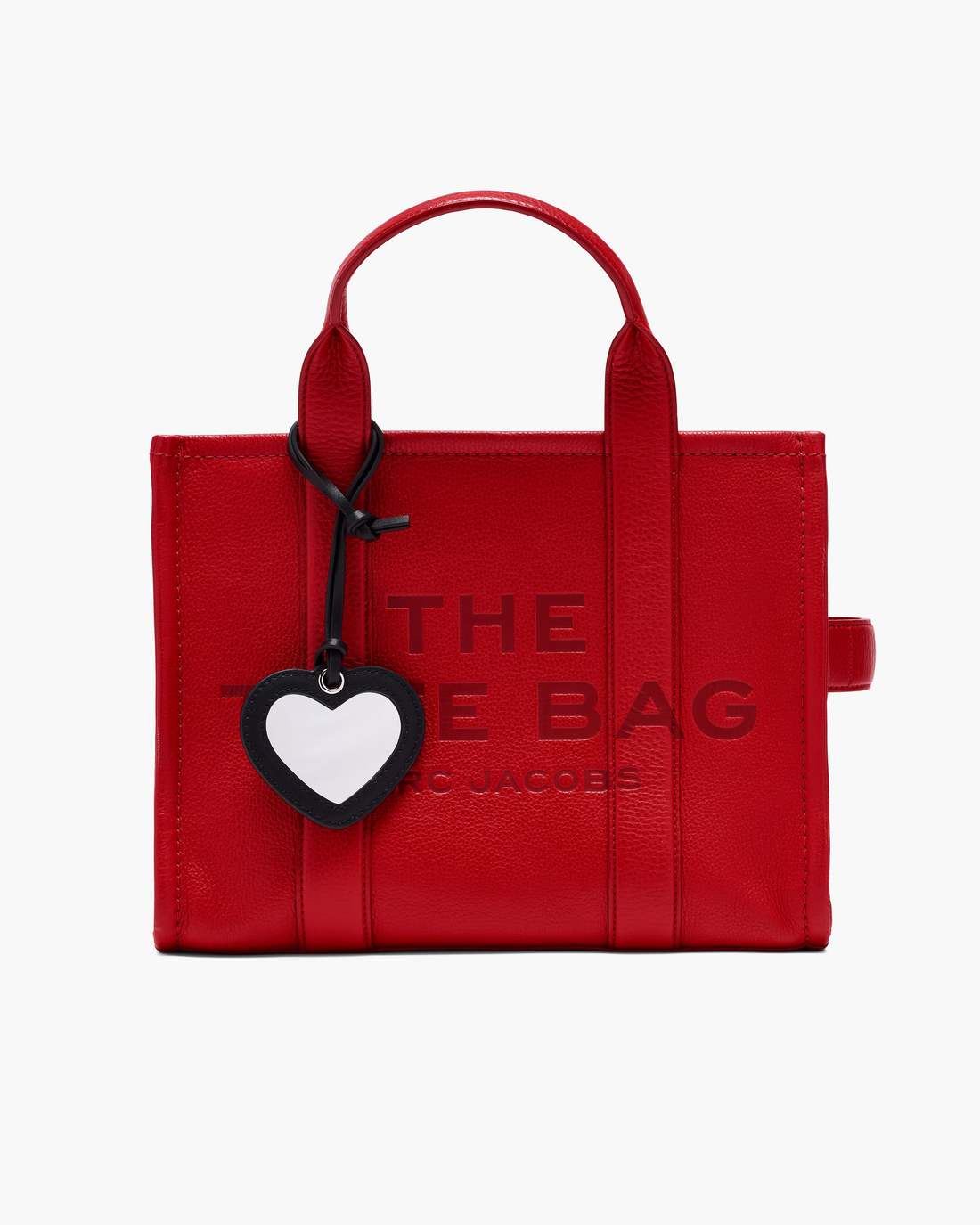 Marc Jacobs Signature | The Heart Mirror Bag Charm Black