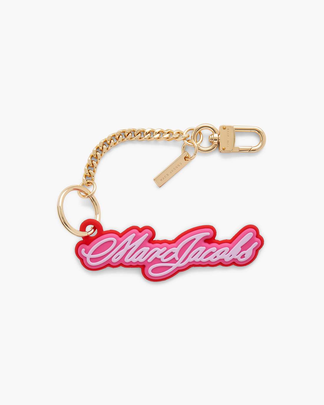 Marc Jacobs Top Pick | The Cursive Logo Bag Charm Bow Pink Multi