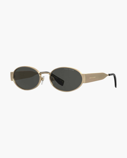 Marc Jacobs Featured | The Classic Logo Round Sunglasses Black/Gold
