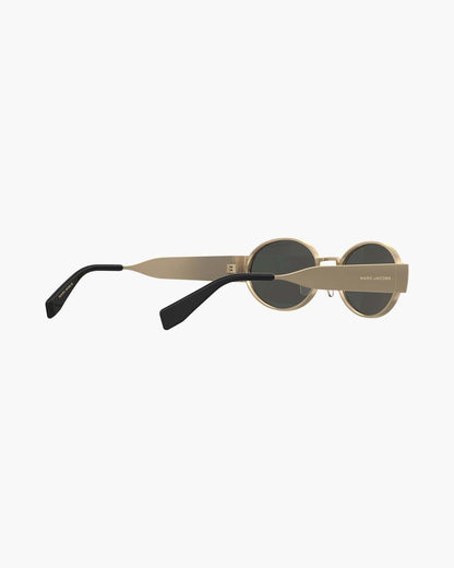 Marc Jacobs Featured | The Classic Logo Round Sunglasses Black/Gold