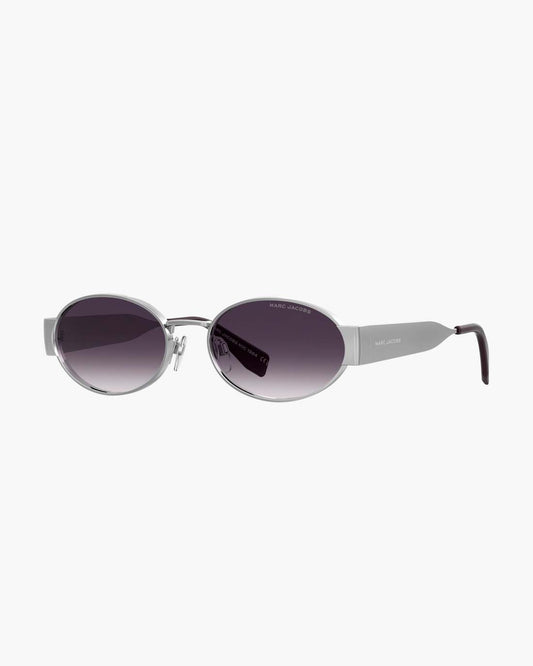 Marc Jacobs Customer Favorite | The Classic Logo Round Sunglasses Silver