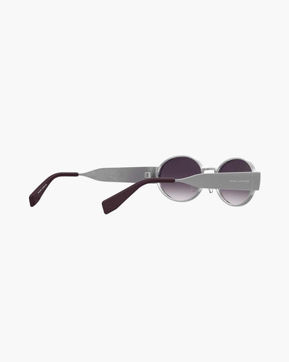 Marc Jacobs Customer Favorite | The Classic Logo Round Sunglasses Silver