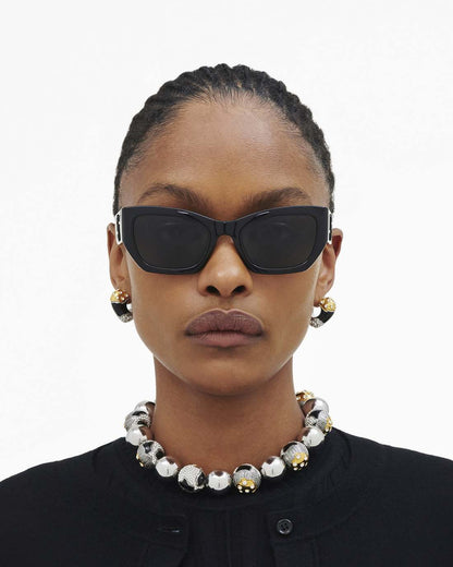 Marc Jacobs Recommended | The J Marc Square Cat Eye Sunglasses Black