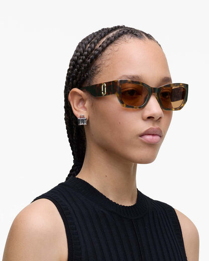 Marc Jacobs Top Pick | The J Marc Square Cat Eye Sunglasses Havana