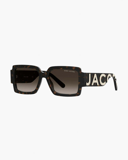 Marc Jacobs Recommended | The Bold Logo Square Sunglasses Havana