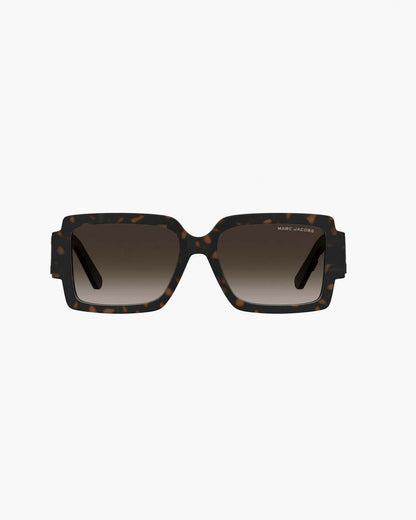 Marc Jacobs Recommended | The Bold Logo Square Sunglasses Havana
