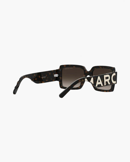Marc Jacobs Recommended | The Bold Logo Square Sunglasses Havana