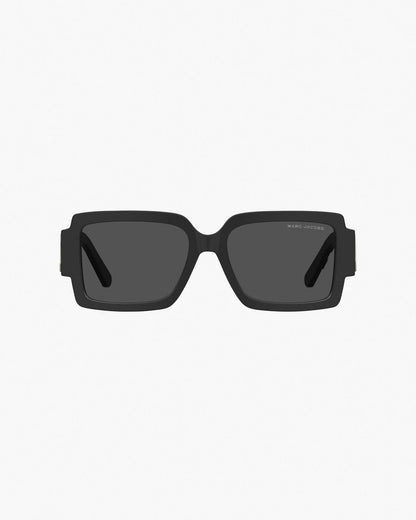 Marc Jacobs Signature | The Bold Logo Square Sunglasses Black/White