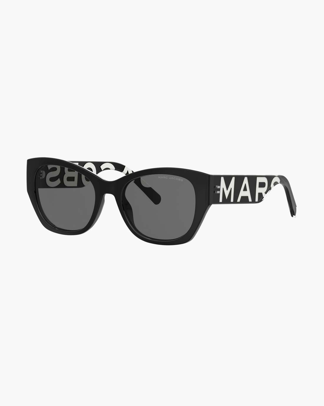 Marc Jacobs Recommended | The Bold Logo Square Cat Eye Sunglasses Black/White