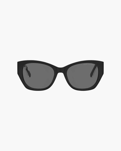Marc Jacobs Recommended | The Bold Logo Square Cat Eye Sunglasses Black/White