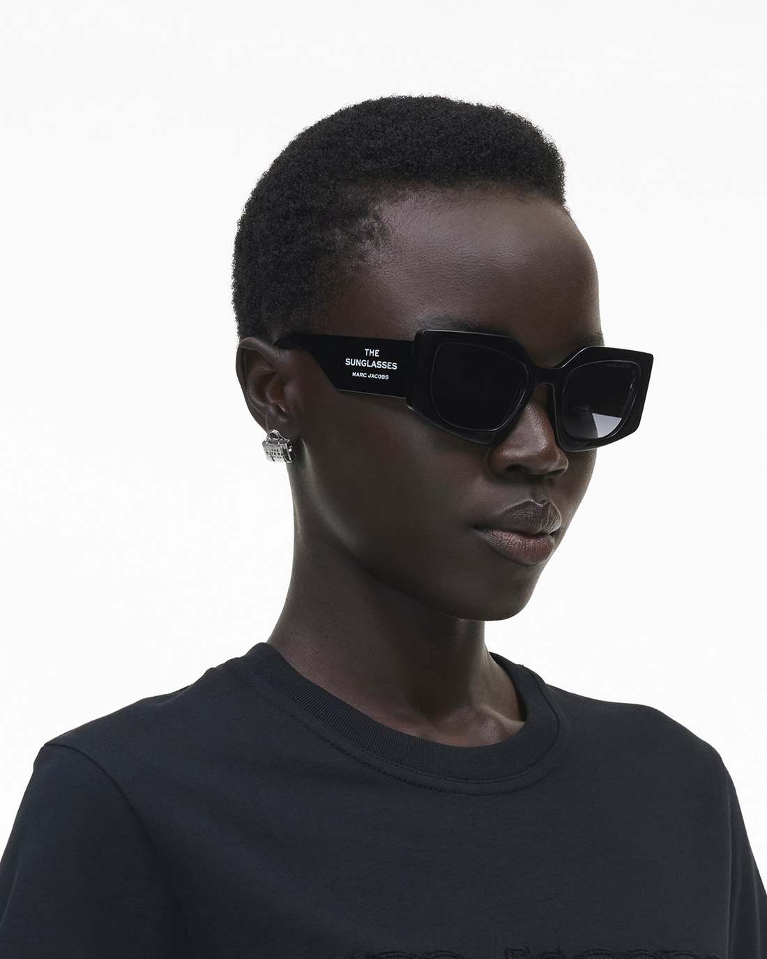 Marc Jacobs Premium | The Square Cat Eye Sunglasses Black
