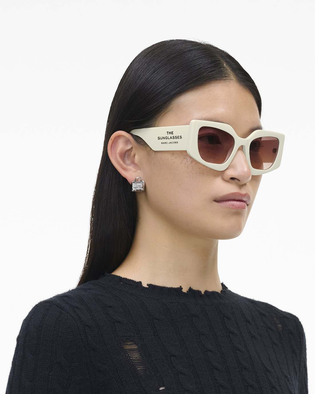 Marc Jacobs Latest | The Square Cat Eye Sunglasses Ivory