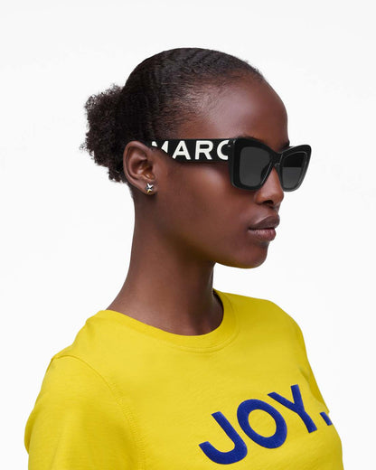 Marc Jacobs Customer Favorite | The Bold Logo Cat Eye Sunglasses Black/White