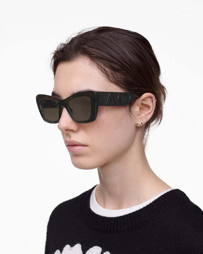 Marc Jacobs Value | The Bold Logo Cat Eye Sunglasses Havana