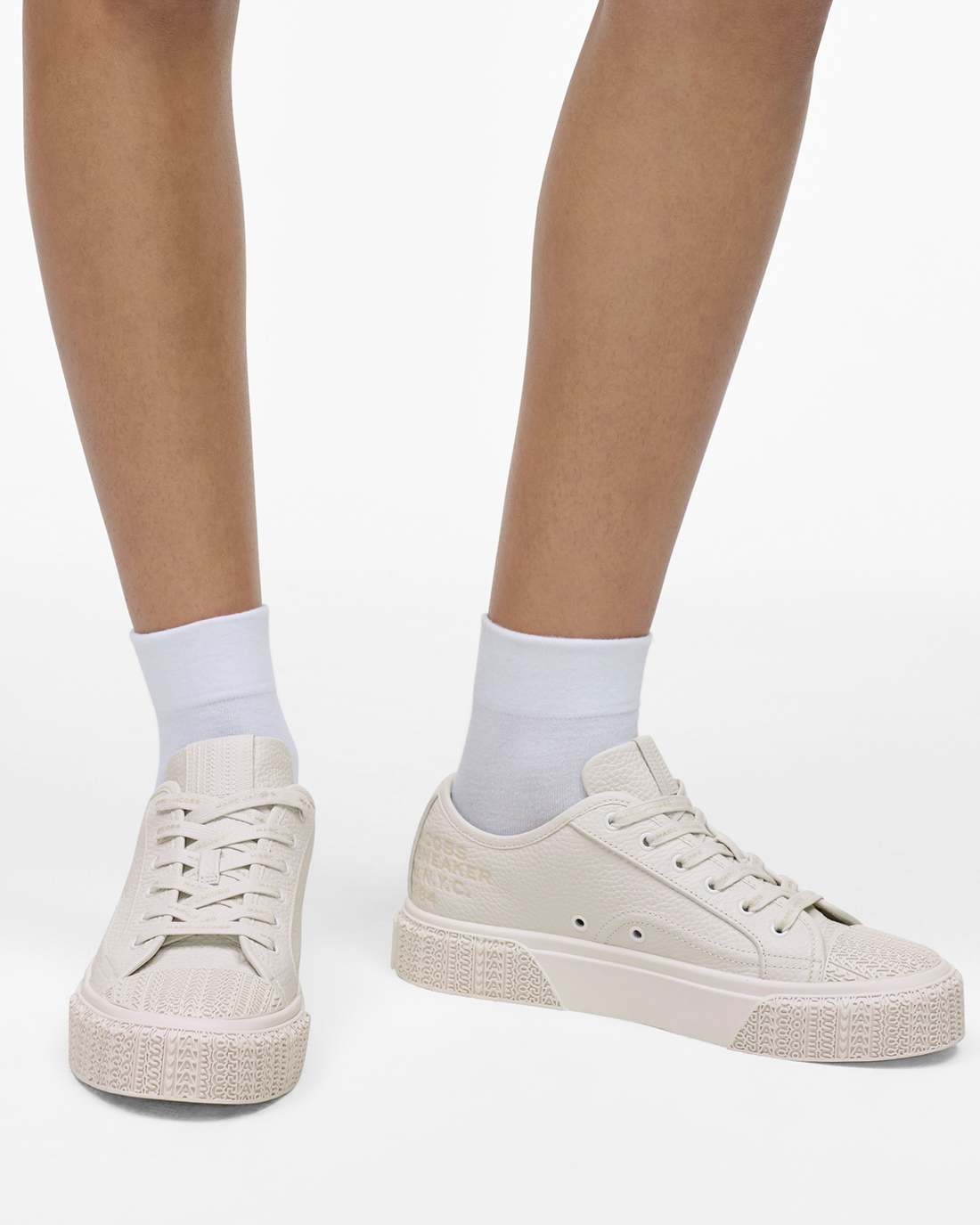 Marc Jacobs Premium | The Leather Sneaker Cotton White