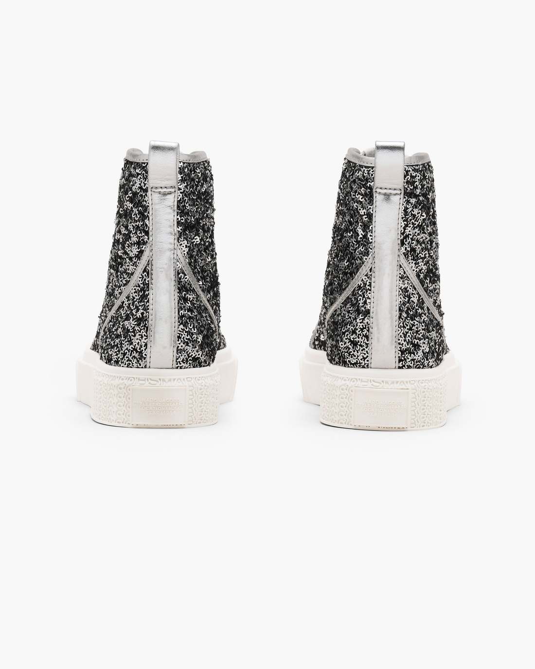 Marc Jacobs Top Pick | The Sequin High Top Sneaker Silver