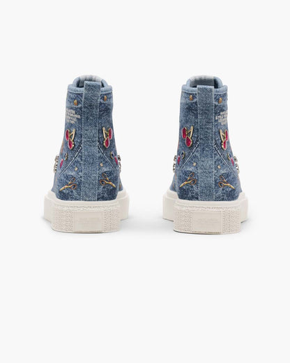 Marc Jacobs Best Seller | The Trinket Charm High Top Sneaker Medium Wash Multi