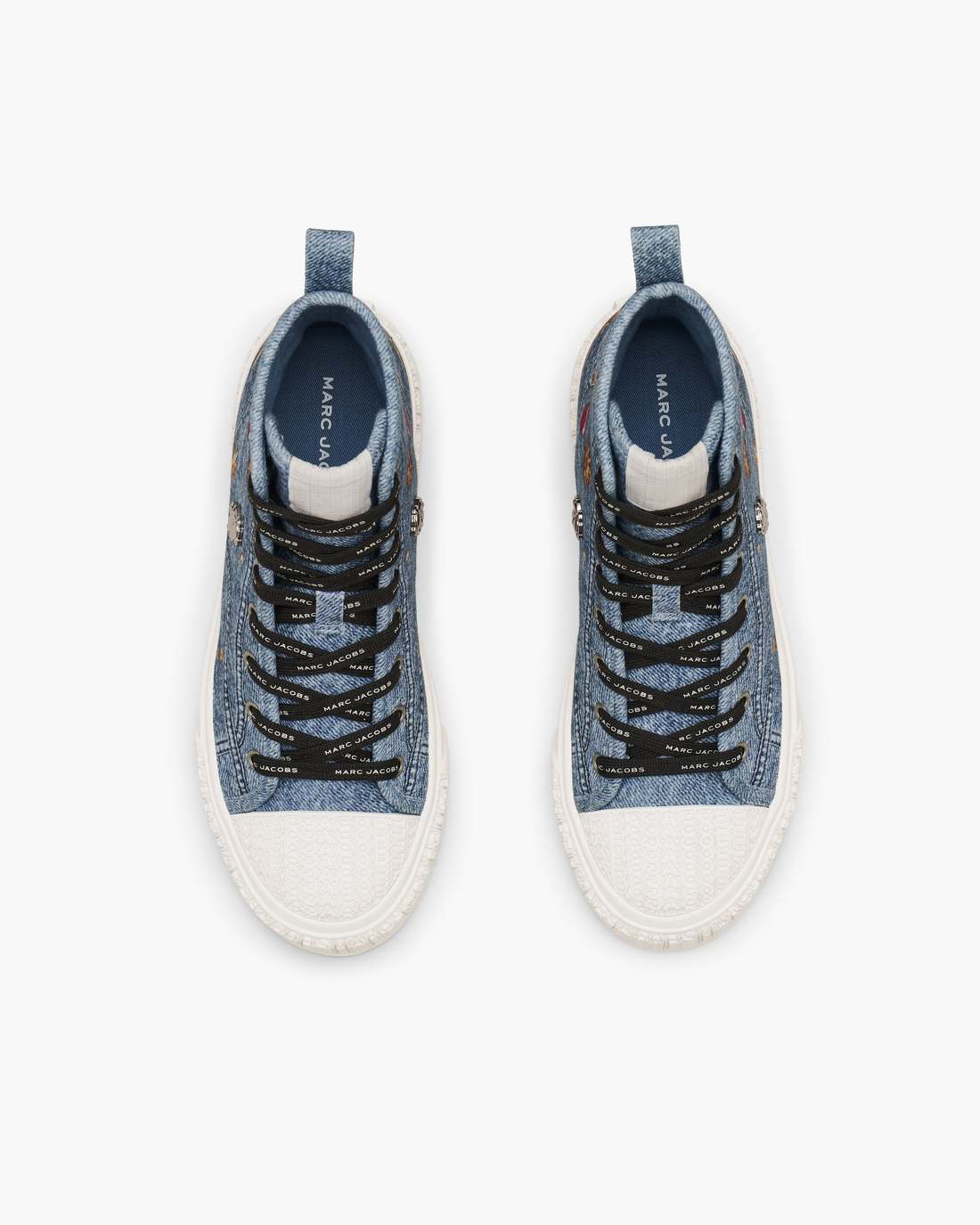 Marc Jacobs Best Seller | The Trinket Charm High Top Sneaker Medium Wash Multi