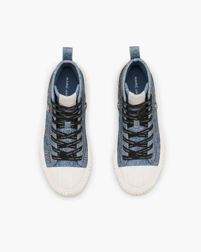 Marc Jacobs Best Seller | The Trinket Charm High Top Sneaker Medium Wash Multi