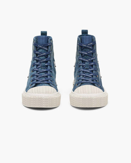 Marc Jacobs Exclusive | The Sequin Daisy Denim High Top Sneaker Vintage Indigo