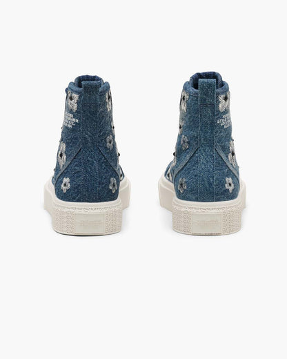Marc Jacobs Exclusive | The Sequin Daisy Denim High Top Sneaker Vintage Indigo