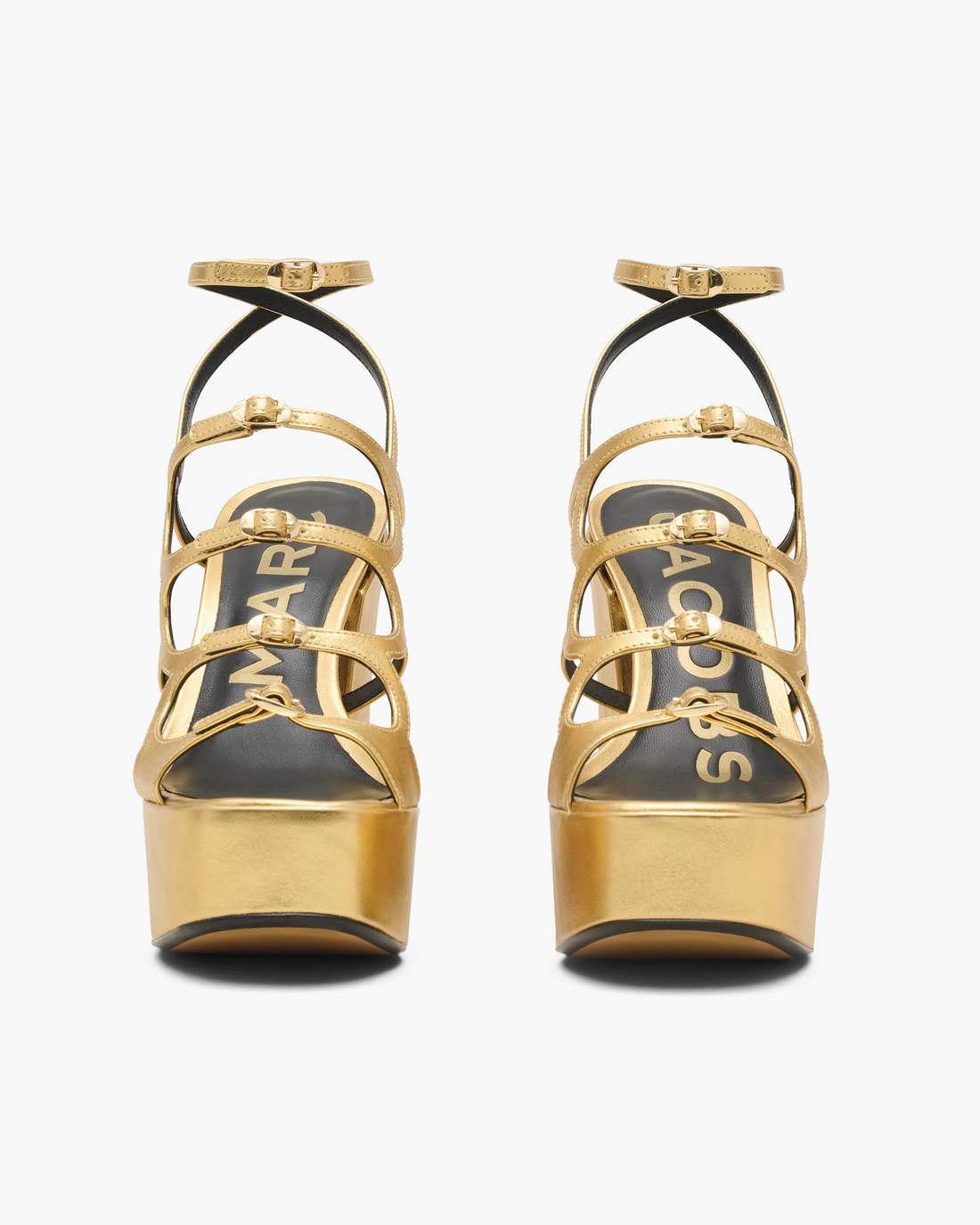 Marc Jacobs Quality | The Metallic Leather Kiki Platform Sandal Gold