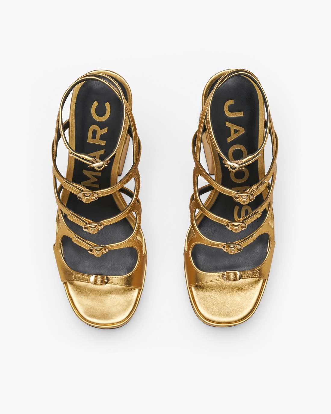 Marc Jacobs Quality | The Metallic Leather Kiki Platform Sandal Gold