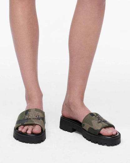 Marc Jacobs Best Price | The Camo Jacquard Lug Sole Slide Camo Multi