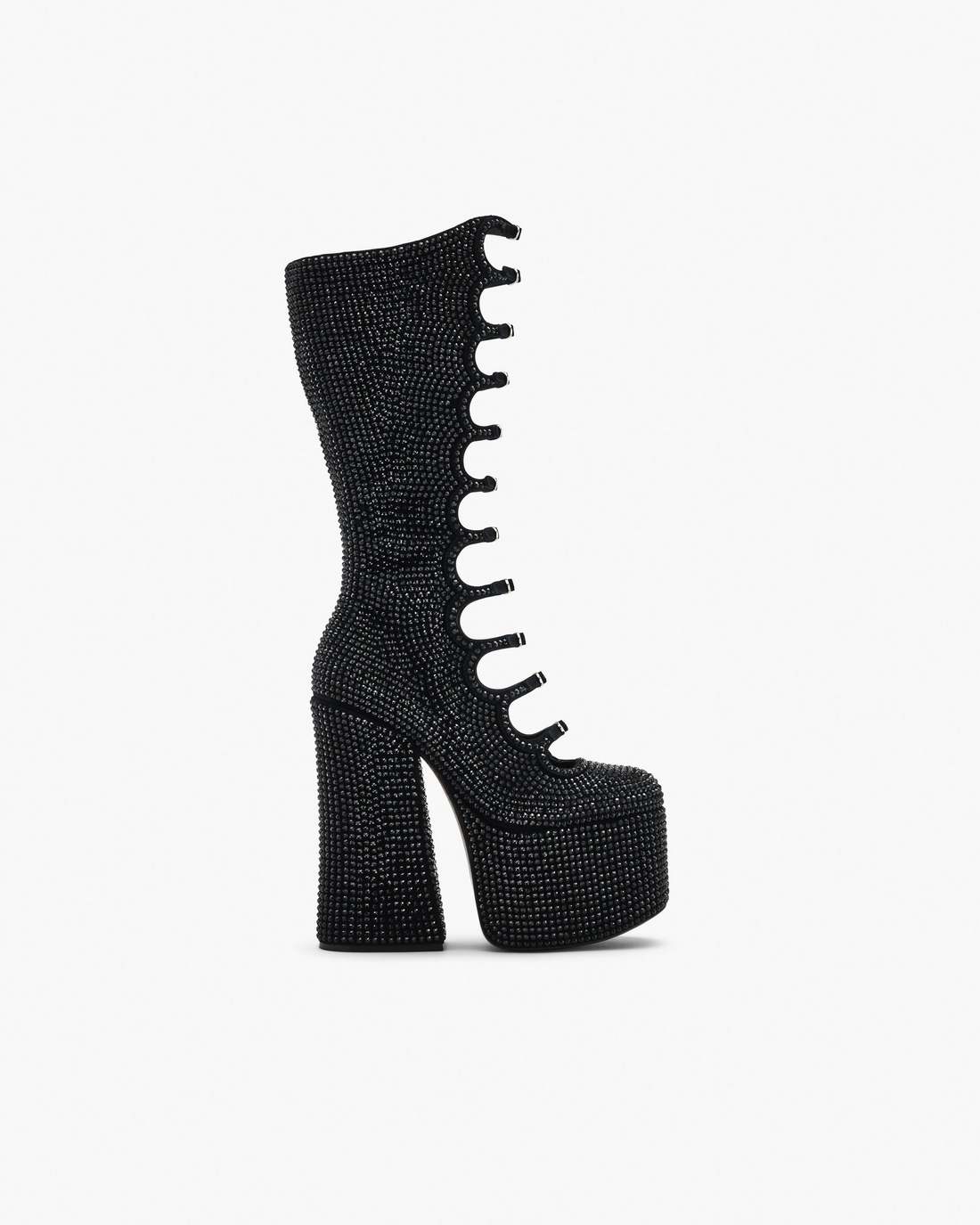 Marc Jacobs Customer Favorite | The Rhinestone Kiki Knee-High Boot Black/Black