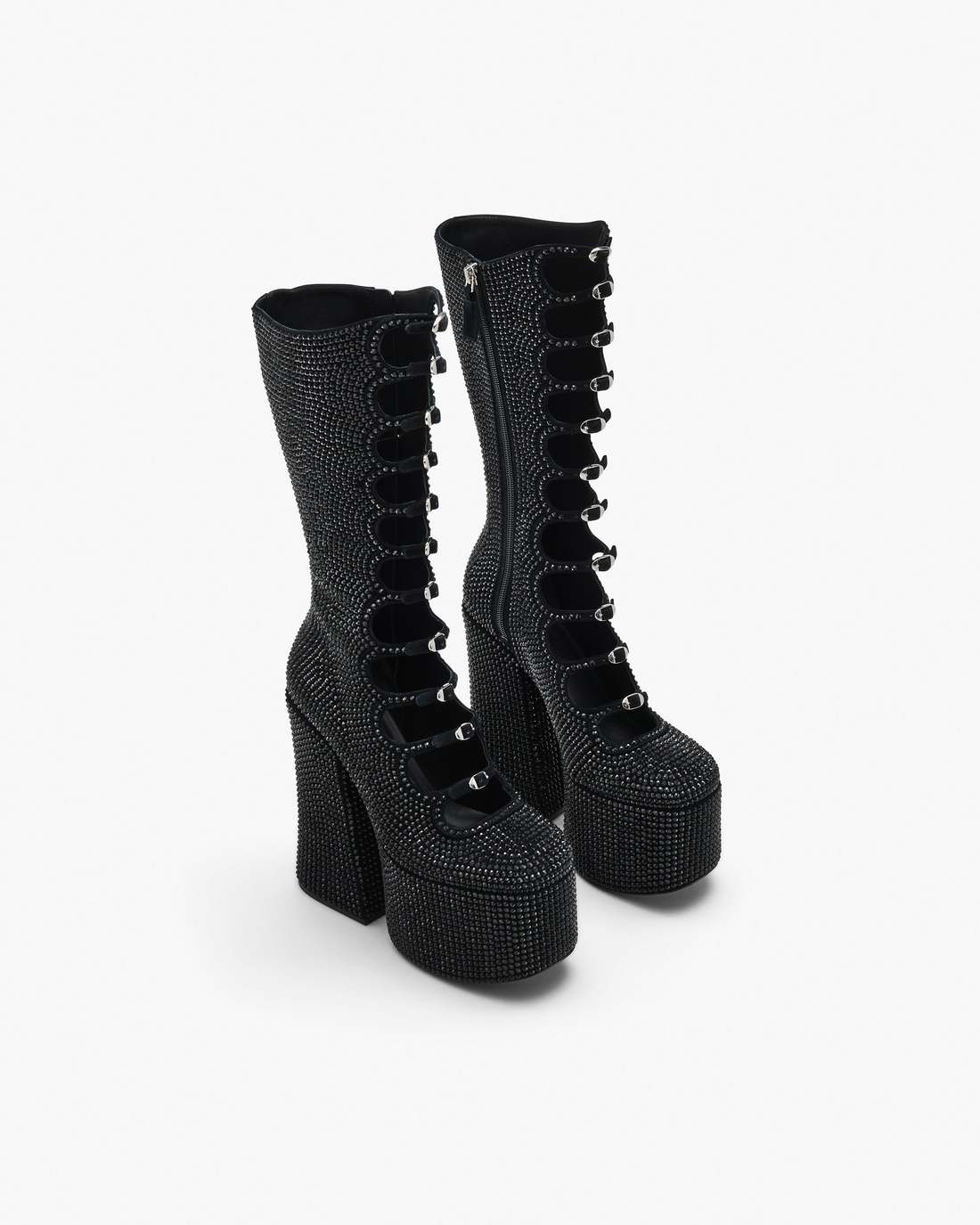 Marc Jacobs Customer Favorite | The Rhinestone Kiki Knee-High Boot Black/Black