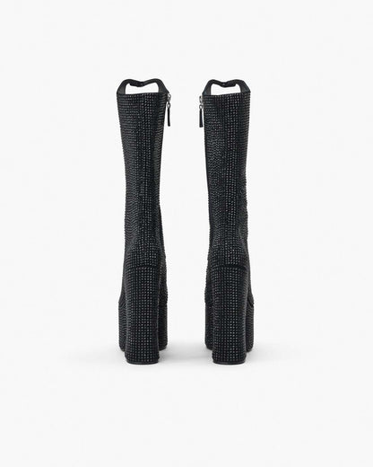 Marc Jacobs Customer Favorite | The Rhinestone Kiki Knee-High Boot Black/Black