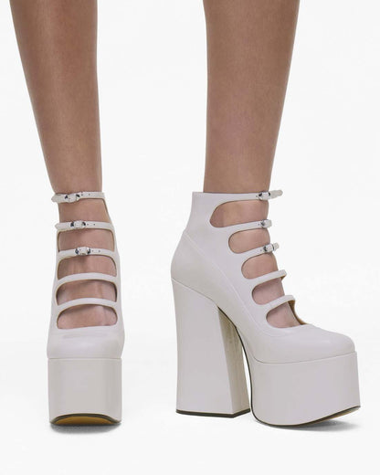 Marc Jacobs Exclusive | The Patent Leather Kiki Ankle Boot White