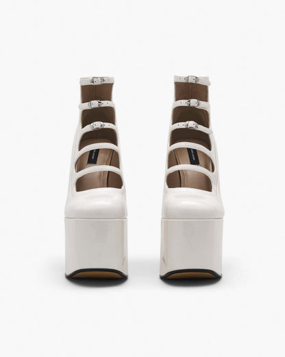Marc Jacobs Exclusive | The Patent Leather Kiki Ankle Boot White