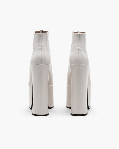 Marc Jacobs Exclusive | The Patent Leather Kiki Ankle Boot White