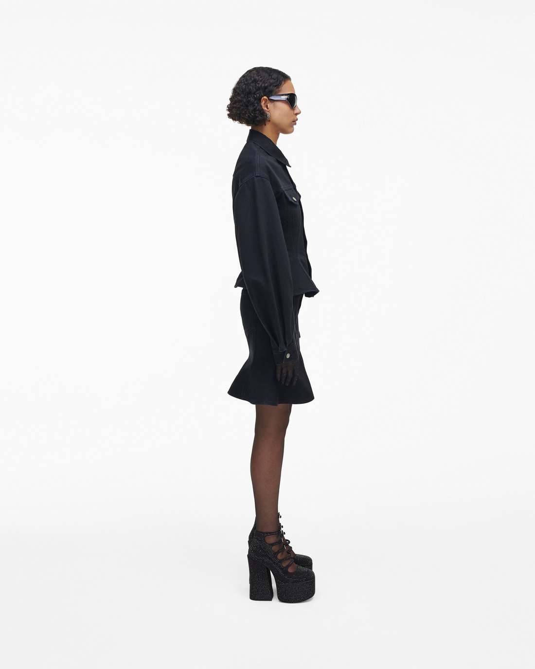 Marc Jacobs Quality | The Rhinestone Kiki Ankle Boot Black/Black