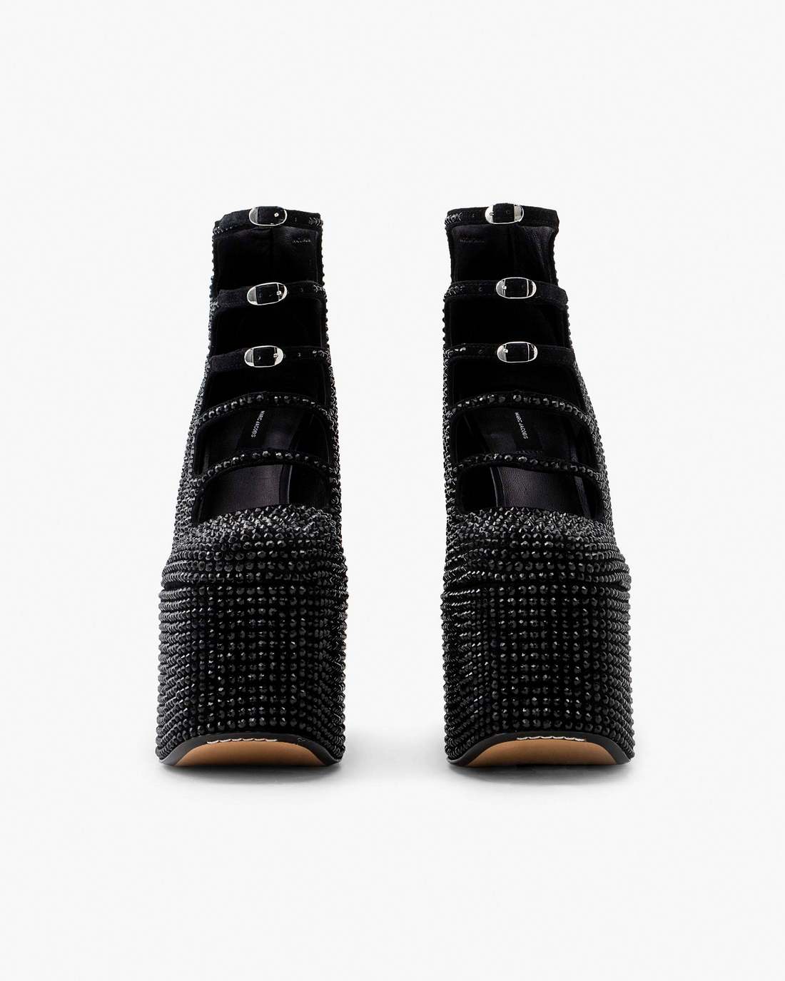 Marc Jacobs Quality | The Rhinestone Kiki Ankle Boot Black/Black