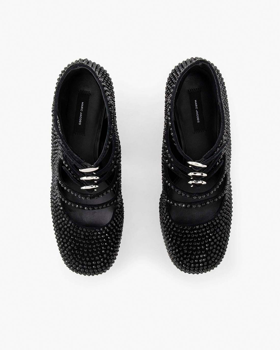 Marc Jacobs Quality | The Rhinestone Kiki Ankle Boot Black/Black