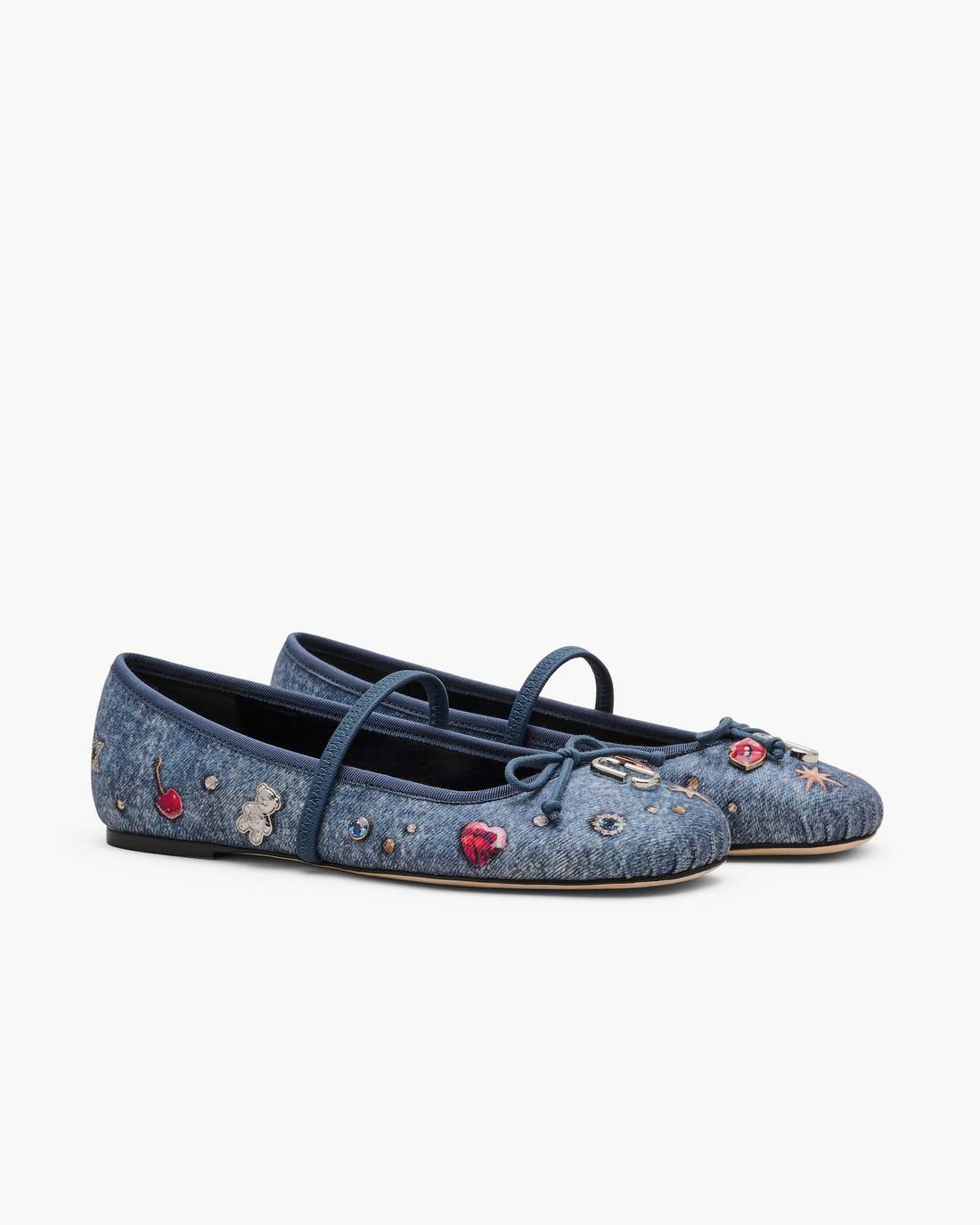 Marc Jacobs Hot Sale | The Trinket Charm Sabrina Ballerina Medium Wash Multi