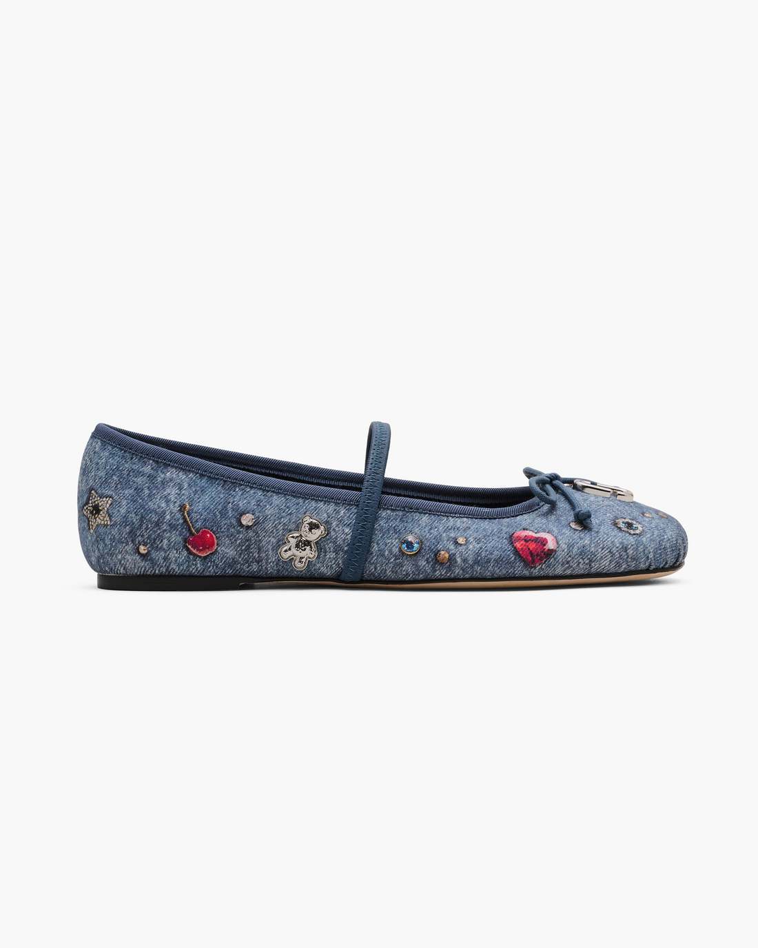 Marc Jacobs Hot Sale | The Trinket Charm Sabrina Ballerina Medium Wash Multi