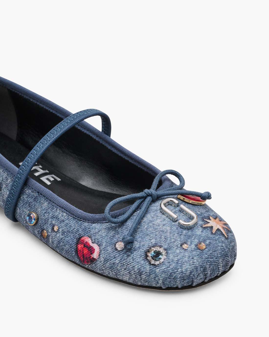 Marc Jacobs Hot Sale | The Trinket Charm Sabrina Ballerina Medium Wash Multi