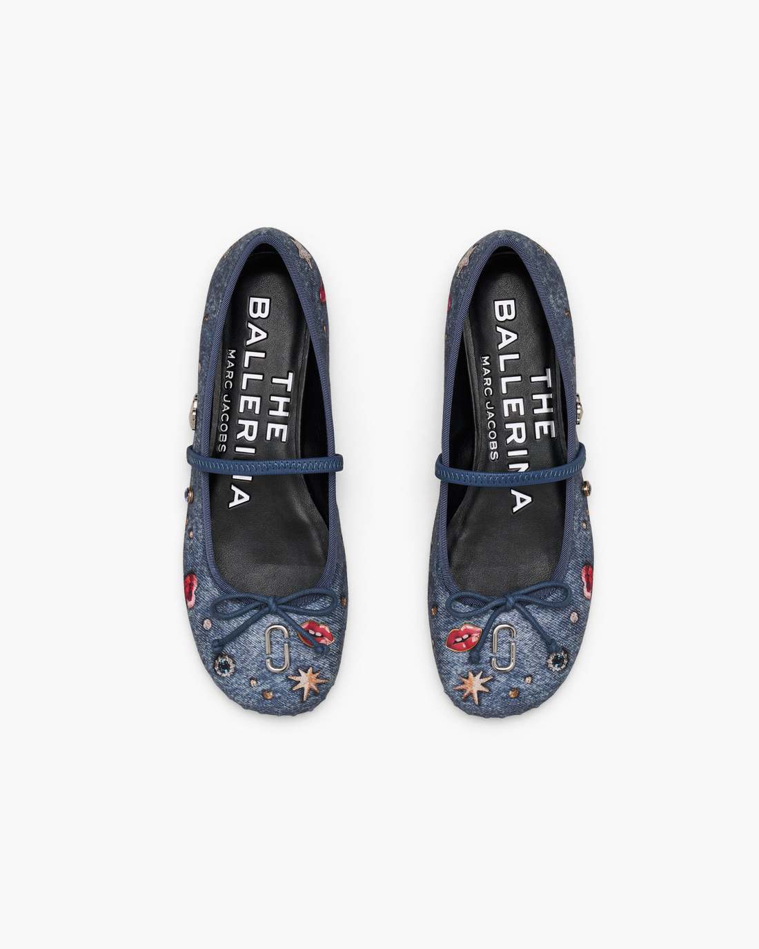 Marc Jacobs Hot Sale | The Trinket Charm Sabrina Ballerina Medium Wash Multi