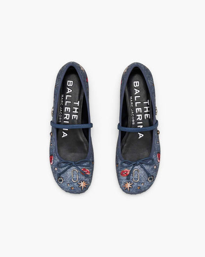 Marc Jacobs Hot Sale | The Trinket Charm Sabrina Ballerina Medium Wash Multi