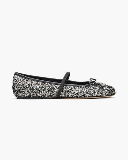 Marc Jacobs Trusted | The Sequin Sabrina Ballerina Silver