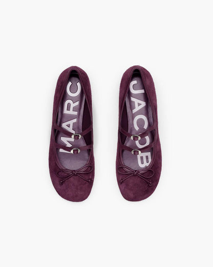 Marc Jacobs Special Offer | The Suede Kiki Ballerina Dark Plum